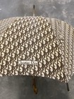 Vintage Christian Dior Monogram Umbrella Logo Wooden Handle