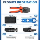 Solar Crimper Tool Kit With 12pcs Mc4 Connectors 2 Solar Connector Spanner Wrenc