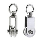 2 Pack Cable Pulley Wheel Stainless Steel Bearing Inside Rope Pulley For Pulley