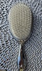 Vintage Style Silver Tone Vanity Set Hand Mirror Hair Brush Comb 3 Pc