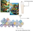 2 Pack Paint By Numbers Kit Diy Canvas Painting Set For Adults Kids Home Decor