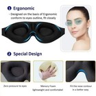 3d Travel Eye Mask Sleeping Soft Breathable Padded Shade Cover Relax Blindfold