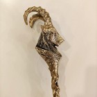 Elegant Brass Shoe Horn     61cm Solid Brass Ram- Vintage Brass Shoe Horn 24in