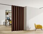 Blackout Room Divider Panel Privacy Screen Thermal Insulated Brown Color 7 Sizes