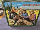 Vintage 1963 Bonanza Metal Lunchbox W  Thermos By Aladdin