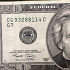  20 Twenty Dollar Bill Federal Reserve Note 2001 Chicago Cg 93288114 C Error Cut