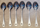 Lot 6 Spoons 7  Disney Satin Flatware Mickey Mouse Icon Silverware From New Set