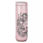 Disney Starbucks Disneyland Stainless Steel Water Bottle Mickey Castle 16 Oz New
