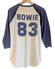 Vtg 80s David Bowie Serious Moonlight Tour 83 New Wave Rock Raglan Rare Tshirt L