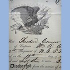 1863 Antique Original Civil War N g  State New York Discharge Document T Conrow 