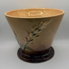 Vintage Roseville Wincraft 256-5 Flower Pot Planter Brown Green Art Pottery
