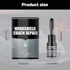 2pcs Crack Fix Pro Kit Car Windshield Crack Repair Kit Cracks Gone Glass 