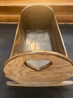 Vintage Antique Style Wooden Heart Swinging Baby Cradle Bassinet Crib