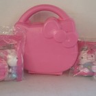 Mcdonald s Hello Kitty 30th Anniversary Happy Meal Toy Lot 6   Pink Case 2004