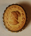 Mid 19th C  Italian  naples  Lava  Cameo  Brooch In An Ormolu Setting C  1845