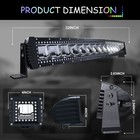 32    180w Led Work Light Bar Rgb Halo Chasing Flood Spot Offroad Driving For Suv