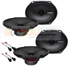 Rockford Fosgate  6x8   Front-rear Car Door Speakers For 1994-2004 Ford Mustang