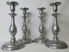 Set Of 4 Wilton Armetale Rwp Candlesticks Candle Holder Pewter Vintage C  1960s