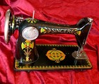 Antique Vintage Singer 66k Lotus Decorative Sewing Machine Serviced Rare Decals