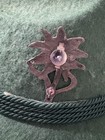 Edelweiss Mountain Troop German Oktoberfest Hat Pin - Dark Finish Modified Back