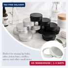 12 Pack 2 Oz Aluminum Salve Tins With Screw Lids  Refillable Tins
