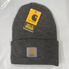 Carhartt Unisex Knit Cuffed Beanie Classic Hat Cap  gray 