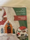 Free Ship  bucilla Felt sequin Ornament Kit  89218e - christmas Village -sealed