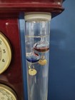 Weather Station  Thermometer  Barometer  Hygrometer   Clock Wood Frame