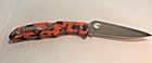 Spyderco Knife- C10zfpor -endura Zome Orange  Blk