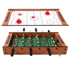 Mini Multi Game Table  2-in-1 Combo Game Set W  Foosball Table  Air Hockey Table