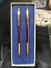 Vintage Nos Centennial Ball Point Pen And Mechanical Pencil Set Gold Tone