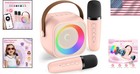 Rechargeable Kids Karaoke Machine With Wireless Microphones   Colorful Lights