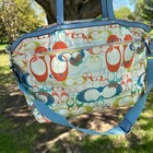 Vintage Coach Diaper Bag Spell Out Multicolor Nylon Double Handle  Strap   Pad
