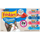 Purina Friskies Meaty Bits Ocean Favorites Fish Flavor Wet Cat Food - 5 5oz 24ct