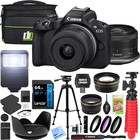 Canon Eos R50 Mirrorless Camera Black   18-45mm Is Stm Lens Kit Premier Bundle