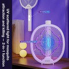 Usb Rechargeable Fly Swatter Racket Instant Mosquito Insect Killer Zapper 2700v