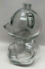Vintage Anchor Hocking Teddy Bear Coin Bank Clear Glass Piggy Bank 
