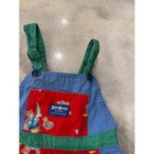 Vintage Oshkosh Bgosh 4t Overalls Shorts Teddy Bear Beach Shortalls Colorblock