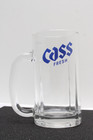 One  1   Cass          Fresh Korean Beer Glass Mug  500ml   17 Fl  Oz   Heavy  