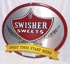 Vintage Swisher Sweets Metal Sign Embossed Tin Tobacco Advertising Sweet Times 