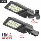 200w 300w Led Parking Lot Lights Dusk To Dawn With Photocell Shoebox Pole Light