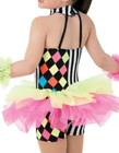 Weissman Under The Big Top 8893 Biketard Tutu Clown Style Circus Xlc Xl Child