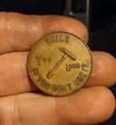 Antique Gillette Safety Razor Heads tails Early 1900 s Token Coin Collectible 
