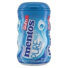 Mentos Sugar Free Pure Fresh Gum Fresh Mint Curvy Bottle  50 Piece  4 Per Box 