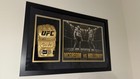 Conor Mcgregor Max Holloway Dual Signed Gold Ufc Glove Psa Ufc 329 Shadow Box