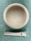 Vintage Coors Large 4    Mortar Usa 5   Pestle 520-0 A-31 Porcelain Apothecary
