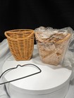 2 Princess House Rattan Basket Set 2144a  Oval Basket  Hanging Basket