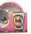 Hello Kitty Easter 5-piece Kids Dish Set Bowl Plate Cup 
