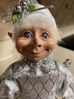 Christmas Pixie Elf 18  Wireframe Poseable Doll Silver Hobby Lobby