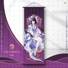 Genshin Impact Scroll Canvas Wall Hanging Poster Decor Fans Collection Gifts